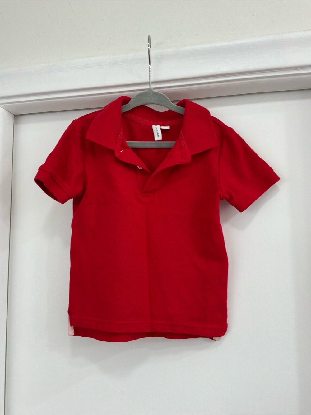 Janie and Jack Bright Red Short-Sleeve Polo